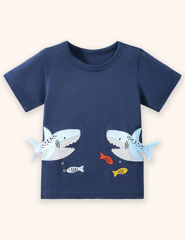 Shark Applique T-Shirt